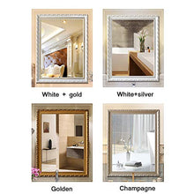 SHU XIN Specchio da Bagno con Cornice in Stile Europeo Specchio da Bagno per Trucco Specchio da Bagno Specchio da Parete Gusto di Lusso opzioni di Dimensioni Multiple