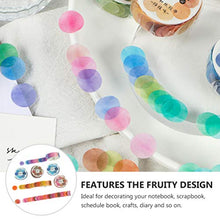 Toddmomy 7 Rotoli di Frutta Candy DOT Washi Tape Set Adesivi Rotondi per Journal Planner Fai da Te Scrapbooking Notebook Decalcomanie (Colori Casuali)