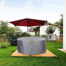 N / A mobili di Copertura Home, Impermeabile Antivento mobili da Giardino UV, coperture Patio Tavolo utilizzato per la Pesante Oxford mobili Panno Rattan,280x100CM,Grigio