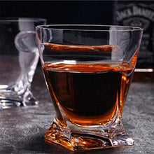 Cakunmik Vetro di Whisky Vecchio Stile, Vetro di Whisky del Sigaro con Supporto di Riposo del Sigaro, Regalo per Gli Uomini, Applicare a Natale, Anno Nuovo, Ringraziamento, Compleanno 4pcs