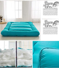 YXDDG Stuoia del Pavimento di Tatami di Sonno Premium Regina Formato Piano futon materassi, Pieghevole, Yoga-Blu 150x220cm(59x87inch)