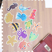 TOPBATHY 2 * 12pcs Non-Slip Bathtub Stickers Self-Adhesive Sticker Marine Organism Decals for Bath Tub Shower Surfaces
