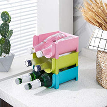 Shenruifa Portabottiglie per cucina, frigorifero, portabottiglie impilabile, portabottiglie per vino, birra, organizer per bar e cucina