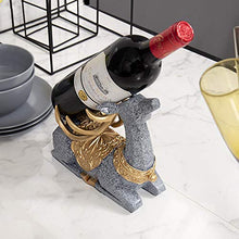 XLBAXLJ Oding Cervo Wine Rack, Grigio Fumetto Creativo Sveglio del Vino della casa cremagliera Champagne Decorazioni per la Veranda Ufficio Soggiorno Camera da Letto