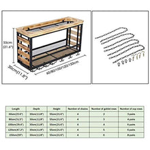 Portabottiglie per vino rosso, portabottiglie in legno sospese a soffitto Portabottiglie Portabottiglie per vino Cucina per riporre i calici (Dimensioni: 100 * 30 * 55 cm) Portabottiglie per bevande