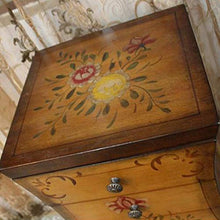 ZzheHou Cassettiera Governo di Legno Cassettiera American Country Style 7 Cassetto Robusto Durevole Semplice E Grazioso (Color : Yellow, Size : 45x36x85CM)