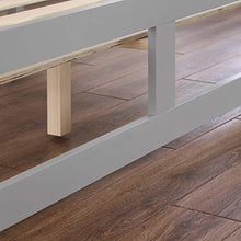 Struttura in legno massiccio di pino con tavola orizzontale in legno massello di pino naturale robusto letto singolo Gary 4 FT6