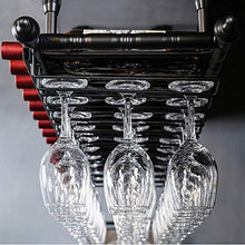 Sywlwxkq Scaffali galleggianti per unità da Bar Portabottiglie per Vino/Portabicchieri da Vino Rosso Appeso/Portabicchieri da Appendere a Testa in Giù/Portabottiglie da casa Creativo