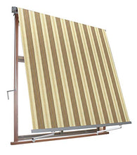 VERDELOOK Tenda da Sole Milos a Caduta avvolgibile con Braccetti 80 cm per ancoraggio, larghezza 3 m e altezza 2,45 m, beige e marrone