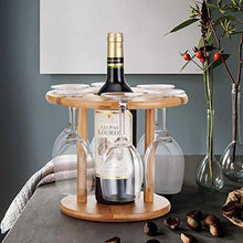Scaffale Legno Porta Vino Porta Bottiglie E Vetro Pratico Scaffale Per Bottiglie Di Vino Portabottiglie Per Vino- Decorazioni Per La Casa Portabottiglie Per 1 Bottiglia E 6 Calici