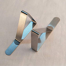 Xinlie - Fermatovaglia Regolabile in Acciaio Inox, 7,5 x 4,6 x 5,8 cm, 12 Pezzi