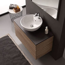 Kiamami Valentina MOBILE BAGNO 90CM CON TOP ARDESIA PER LAVABO DA APPOGGIO IN CERAMICA | SOLE