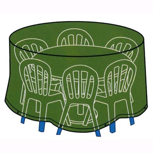 Telo Cover Copertura Per Tavoli Tondi Con Sedie D.Cm190xH89 Arredo Giardino