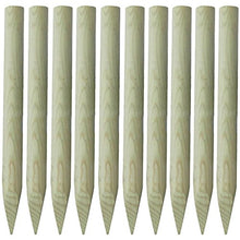 honglianghongshang Pali di Recinzione 10 pz in Legno FSC Appuntiti 100 cm Articoli di ferramenta Barriere e recinzioni Pali e Assi per recinzioni