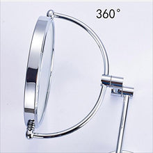 MMWYC Specchio for Trucco a LED/Specchio telescopico Pieghevole for Bagno/Specchio di Bellezza/Specchio bifacciale da Parete for Bagno, 8 Pollici