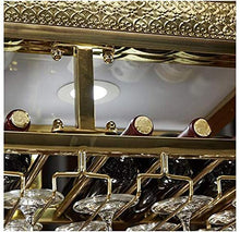MFLASMF Stainless Steel Wine Glass Rack, Wine Cabinet, Simple Luxury Luxury Gold-Plated Can Be Customized Hanging Wine Rack Ceiling Wine Rack, Suitable for Bars And Restaurants,Single