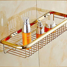 SWNN Bathroom Shelves Mensola Bagno/Cremagliera del Bagno Dell'hotel Dell'hotel di Rettangolo D'ottone Rettangolare Moderno Dell'oro