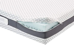 Amazon Basics - Materasso 2 in 1, rigidità medio/dura (H3) e dura (H4), con nucleo in espanso ibrido, 160 x 200 cm