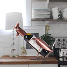 HUANGRONG Portabottiglie Wine Rack Supporto del Metallo Moderna Gallo Wine Miniature Whisky Supporto della Bottiglia di Vino della casa del Supporto Decorazione Accessori