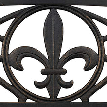 Relaxdays Panchina a Dondolo, Panca da Giardino da Appendere, Design Vintage, Metallo HxLxP: 197x133x58 cm, Nero-Bronzo