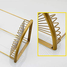 MGWA Retro Ventilatore d'oro del Bagno della casa dell'hotel del Bagno del Foro del Foro di Rame di Doppio Strato dell'estremità Arrotondata Forma/scaffale