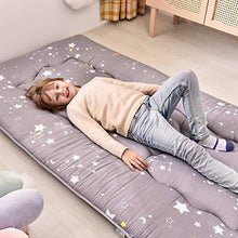 ABTSICA Materasso futon Giapponese a pavimento Tatami, tappetino portatile da campeggio per bambini, materassino pieghevole arrotolabile per letto matrimoniale, 7,100 x 200 cm