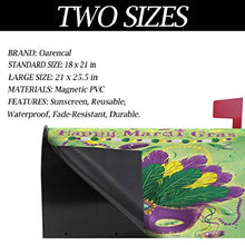 Mardi Gras Piuma Postale Coperture Magnetiche Grande Cassetta Postale Involucri Giardino Giardino Cantiere Casa Decor Oversize Dimensioni 64,8 x 53,3 cm