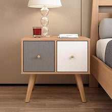 DGHJK Mobili per la casa, Comodino da Comodino con Armadio a 2 cassetti in Stile Mid-Century , 19,2 '' e Tempi; 15,7 '' e Tempi; 18,5 ''