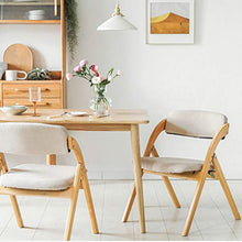 Chair QL sedie richiudibili Sedia Pieghevole Per Computer In Legno Massello, Sedile Pieghevole In Pelle PU, Sedia Da Esterno Pieghevole In Legno, Per Veranda, Giardino O Mobili Per La Casa, Nessun Mon
