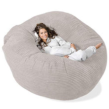 Lounge Pug®, Pouf Sacco Gigante XXXL 'Mega Mammut', Corda Classica - Panna