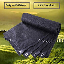 Rete ombreggiante Panno Ombreggiante Sole Nero A 6 Pin per Copertura di Piante, Ombra Reticolare Rete A Rete Solare 85% per Esterno Giardino con Balcone (Dimensioni : 4x12M)