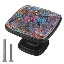 stampa floreale 4 PCS Pomelli per Porta, Pomolo per Mobile, Pomelli per Mobili con Viti, Maniglia per Armadietto, Pomelli per Porta, Pomelli per Cassetti per Porta, Armadio, Cassetto e Credenza