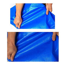 HZWLF Tela Cerata Resistente Impermeabile all'aperto, Tela Cerata della Copertura dell'isolamento Termico della Protezione Solare di plastica del PE per Il Campeggio all'aperto Blu, A, 3.8X4.8M