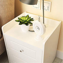 Comodino Tavolino comodino camera da letto francese 2 cassetti comodini comodini Tavolino contenitore multiuso tavolini set comodino lato letto ( Colore : Bianca , Dimensione : 37.5*32*45cm )