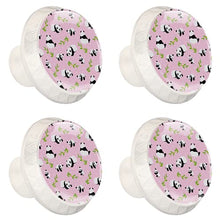 Maniglie per cassetti Manopole per cassetti Manopole rotonde Confezione da 4 per armadietto, cassetti, cassettiere, cassettiere ecc - Panda