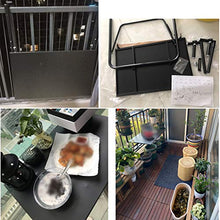 Tavolo Pieghevole Ringhiera del Balcone,Tavolo da Appendere a Sospensione Giardino Esterno 60x40cm,Tavolo da Terrazzo Regolabile Scrivania Portatile,Bar Patio Tavolino da Caffè da Parete,Nero