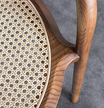 WNN Rattan Sedia Semplice Sedia Balcone circostante di Legno Solido Sdraio Nordic Divano Sedia Poltrona Singola URG