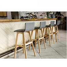 JT- Bar Sedia Bar Sgabello Bar Sgabello Semplice casa in Legno massello seggiolone Durevole e Stabile (Color : C)