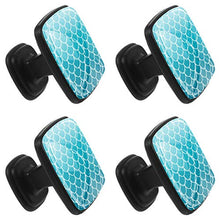 Mermaid scale on trendy gradient background Pomelli per Porta Set di 4 Pomelli per Mobili Manopole per Cassetti Cucina Armadio Vetro