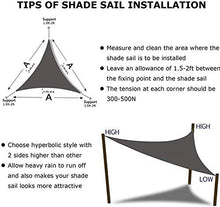 Jonist Ombra Vele Sole, Triangolare ad Angolo retto Tessuto Oxford Anti-UV 95% Protezione Solare Protezione Solare Tettuccio Impermeabile, Corda Gratuita per Patio Esterno Giardino Prato Pergola De