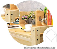 Tavolo da studio per bambini in legno con tavolo da studio regolabile per studenti, libreria, tavolo per la casa, set (colore: vernice Dimensioni: 100 cm) -100 cm_non verniciato