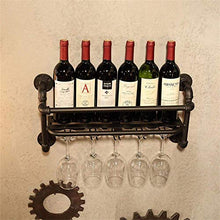 LHQ-HQ Creativo Wine Rack Bottiglia di Vino Rack Permanente Armadio Vintage Champagne mensola del Supporto Metallo Ferro Tubo Acqua Tazza di Disegno