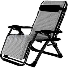 Lettino Prendisole Pieghevole Lettino Reclinabile Regolabile per Giardino per Le Vacanze Spiaggia Patio Lounge Campeggio All'Aperto, con Cuscino Traspirante Sedie da Giardino Reclinabili Portatili