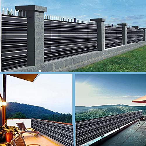 Telo Copri Ringhiera Balcone 90 x 800 cm Protezione Della Privacy, Frangivento, Anti-Uv, Agenti Atmosferici Recinzione Schermo Balcone con Corde Fascette per Patio, Grigio Telo Copri Ringhiera Balcone 90 x 800 cm Protezione Della Privacy, Frangivento, Anti-Uv, Agenti Atmosferici Recinzione Schermo Balcone con Corde Fascette per Patio, Grigio