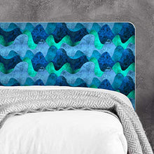 MEGADECOR - Testiera per letto in PVC, 10 mm, decorativa, economica Design con le onde del mare