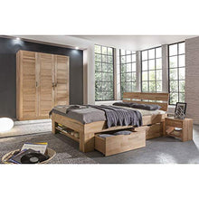 Elfo Futon Lettino Futon Granada 140 x 200 cm, con cassetti in faggio oliato