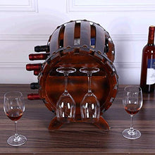 LHQ-HQ Verticale Governo del Vino Piano Wine Rack Rack Birra Calice Telaio Oak Barrel
