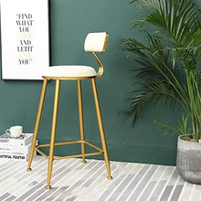 Luce di Alta qualità e Bellezza Sedia da Bar di Lusso Leggera nordica caffè Ristorante Sgabello Alto for Il Tempo Libero (Una Sedia da Bar Nera 75 cm) ， Uso specifico: Sgabello da Bar