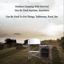 Tavolo da Cucina Mobile Pieghevole, Tavolo da Picnic All'aperto Tavolo in Lega di Alluminio Scaffale Portatile Multifunzionale in Alluminio A Doppio Strato, Carico Orso 30 kg / 66 Libbre