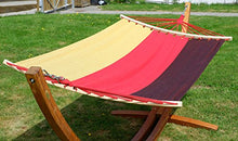 SAS AS-S 320cm Amaca XL Deluxe Nobile con Cornice in Legno larice Bandiera Tedesca